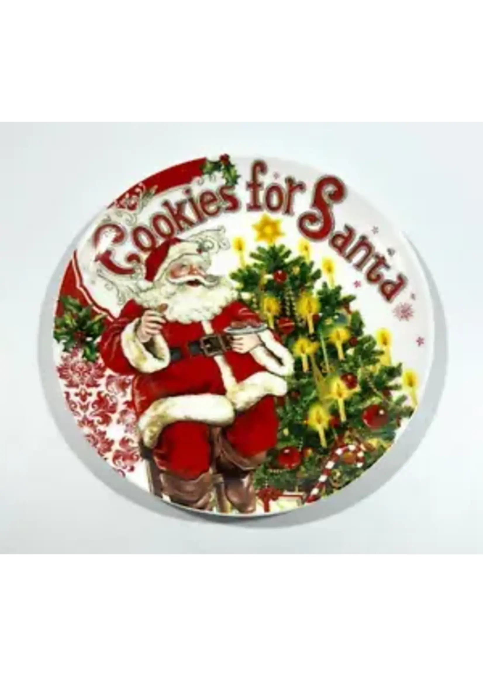 OLD WORLD CHRISTMAS COOKIES FOR SANTA PLATE 8 "