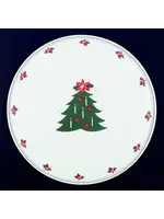 YULETIDINGS CAKE PLATE 13 1/4"