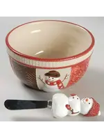 WARM WISHES DIP BOWL AND SPREADER 5"