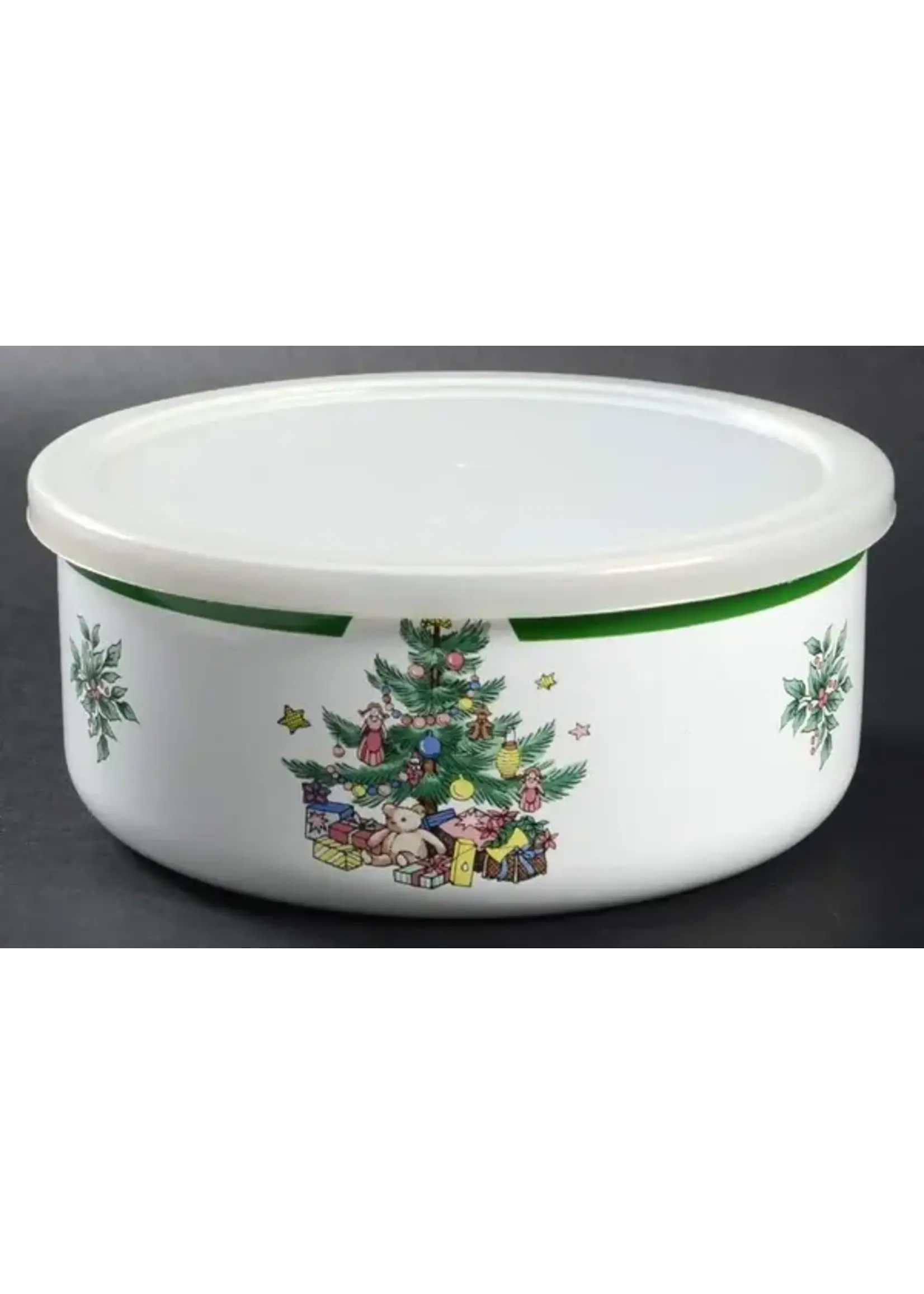 NIKKO NIKKO HAPPY HOLIDAY METAL BOWL 7 1/4'