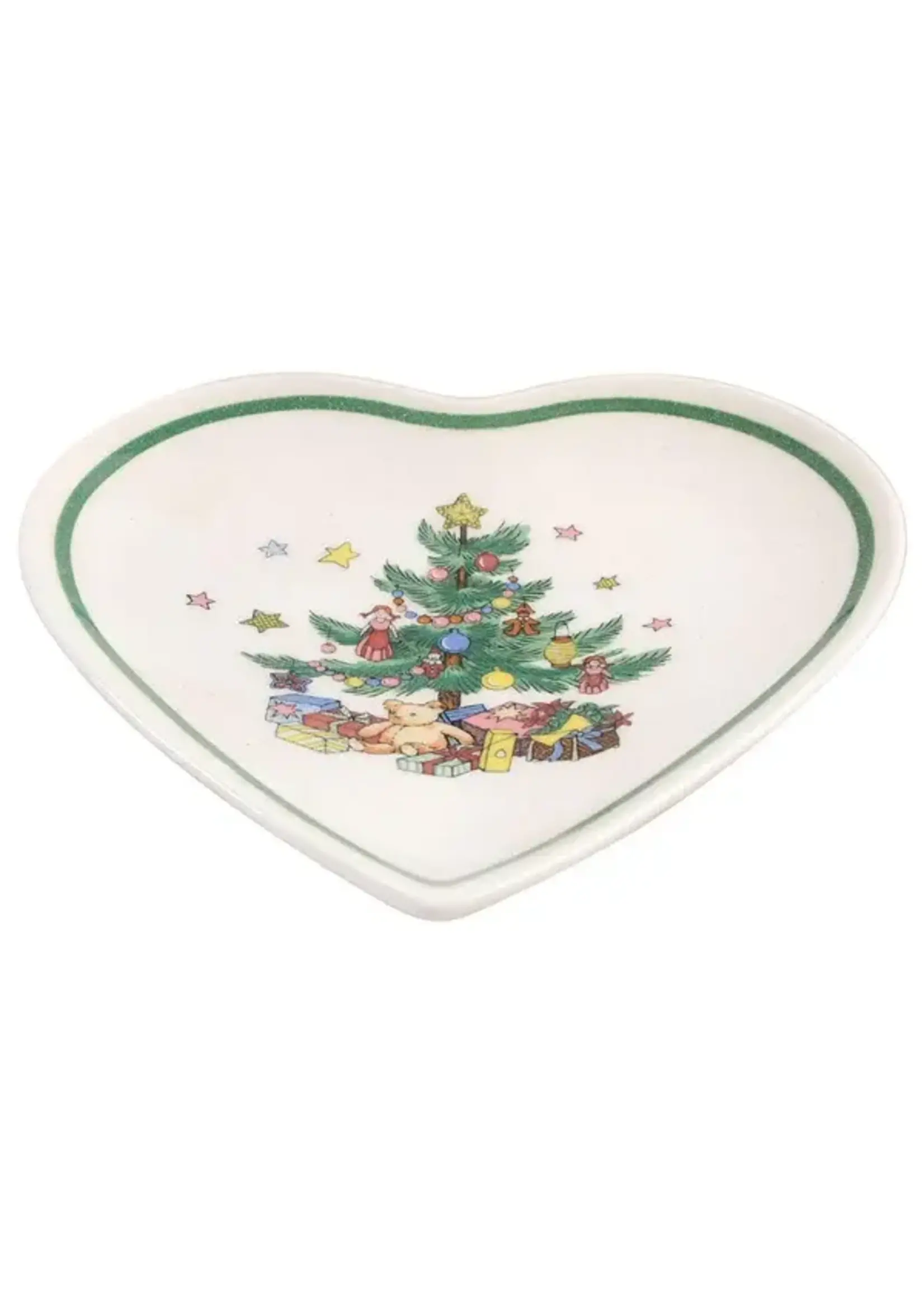 NIKKO NIKKO HAPPY HOLIDAYS DISH HEART 5 7/8"