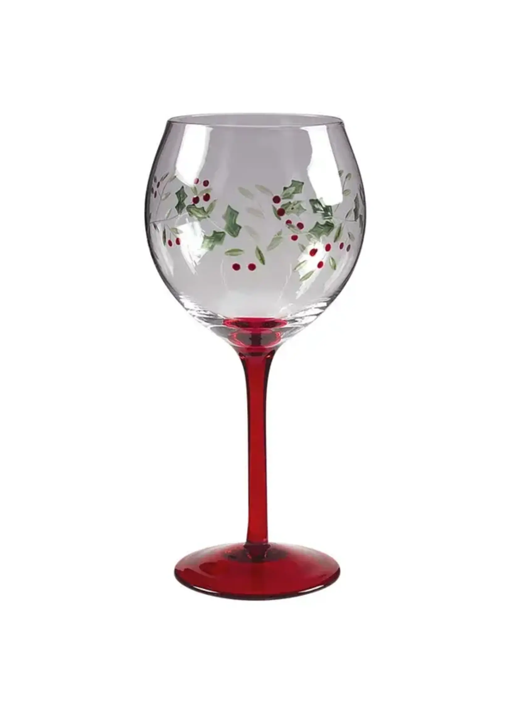 PFALTZGRAFF WINTERBERRY HANDPAINTED GOBLET