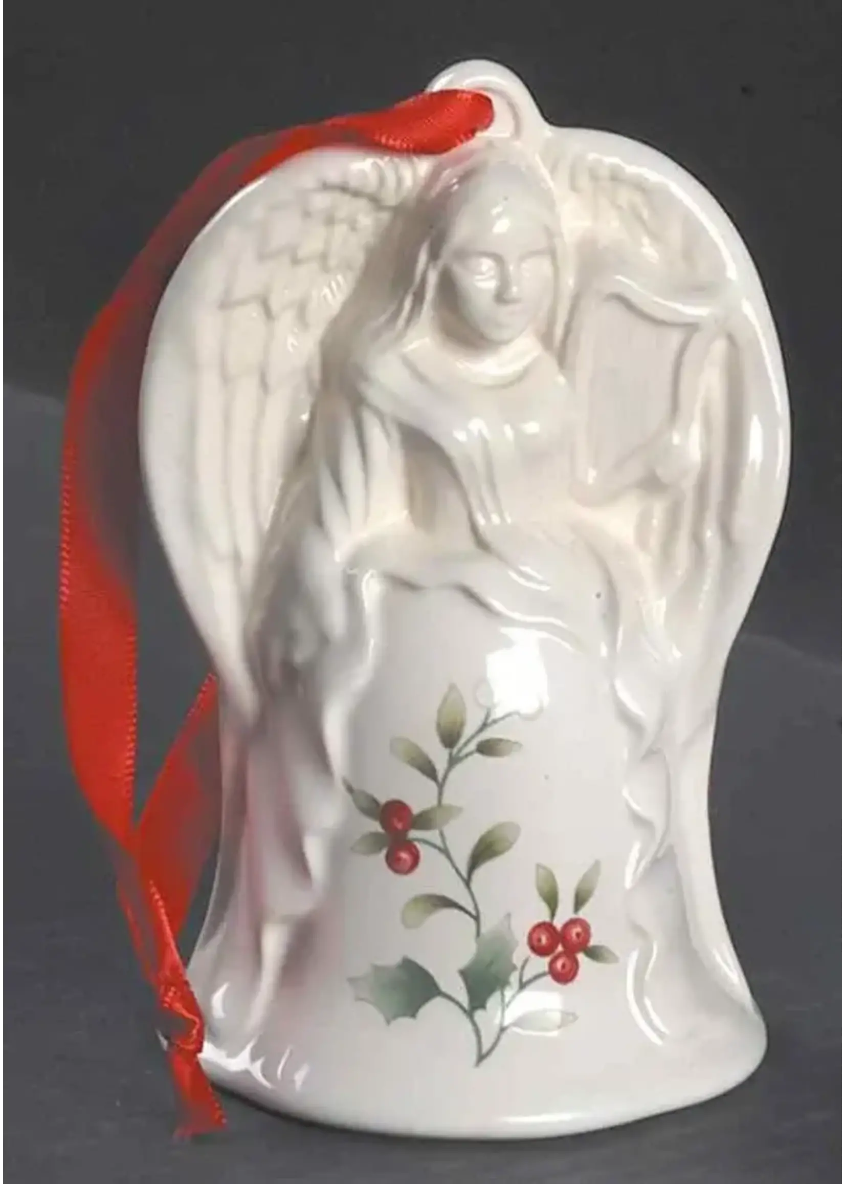 PFALTZGRAFF PFATZGRAFF WINTERBERRY 1998 ANGEL BELL ORNAMENT NO RIBBON