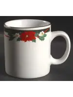 DECK THE HALLS MUG 3 3/4' FLOWERS