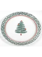 CHRITMAS TREE GLASS TORTE PLATE 13"