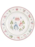 JOHNSON BROTHERS 12 DAYS OF CHRISTMAS SALAD PLATE 8 3/4"  9  LADIESDANCE