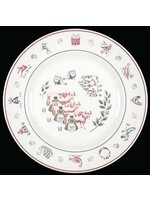 JOHNSON BROTHERS 12 DAYS OF CHRISTMAS SALAD PLATE 8 3/4 8 MAIDSMILKING