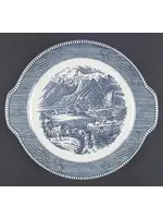 ROYAL USA CURRIER & IVES CAKE PLATE