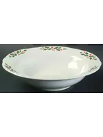 CORNING WINTER HOLLY RIM SOUP BOWL 7 1/4"