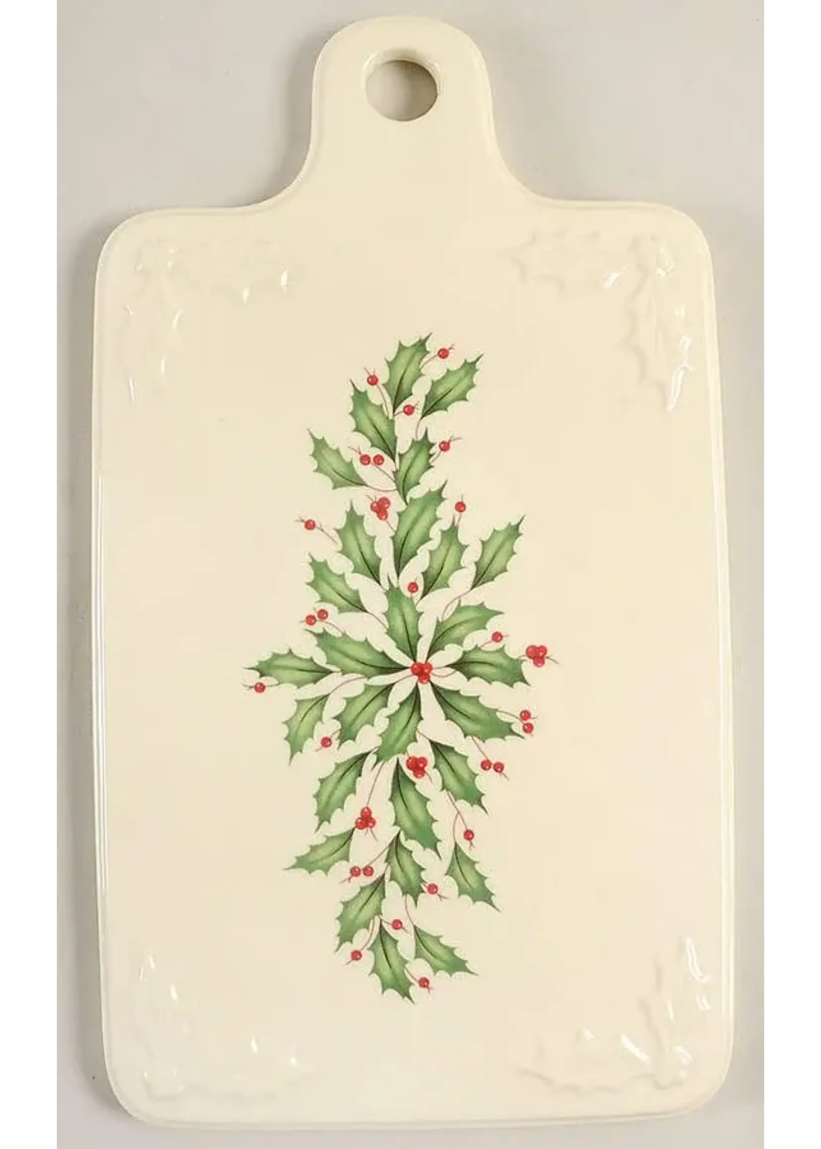 LENOX HOLIDAY DIMENSIONS CHEESE BOARD 13 3/4"