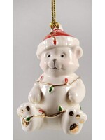 LENOX VERY MERRY ORNAMENT BEAR