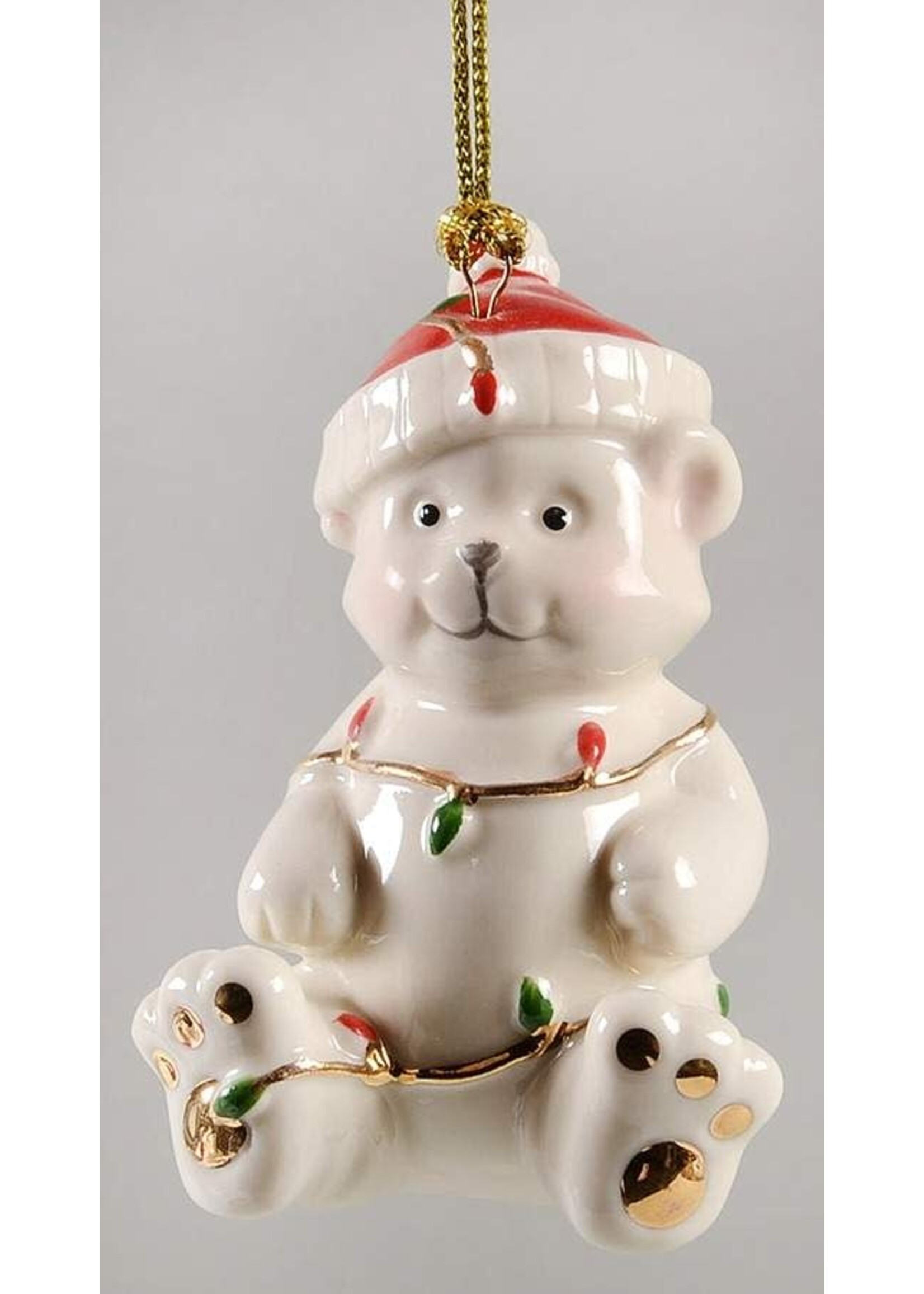 LENOX VERY MERRY ORNAMENT BEAR