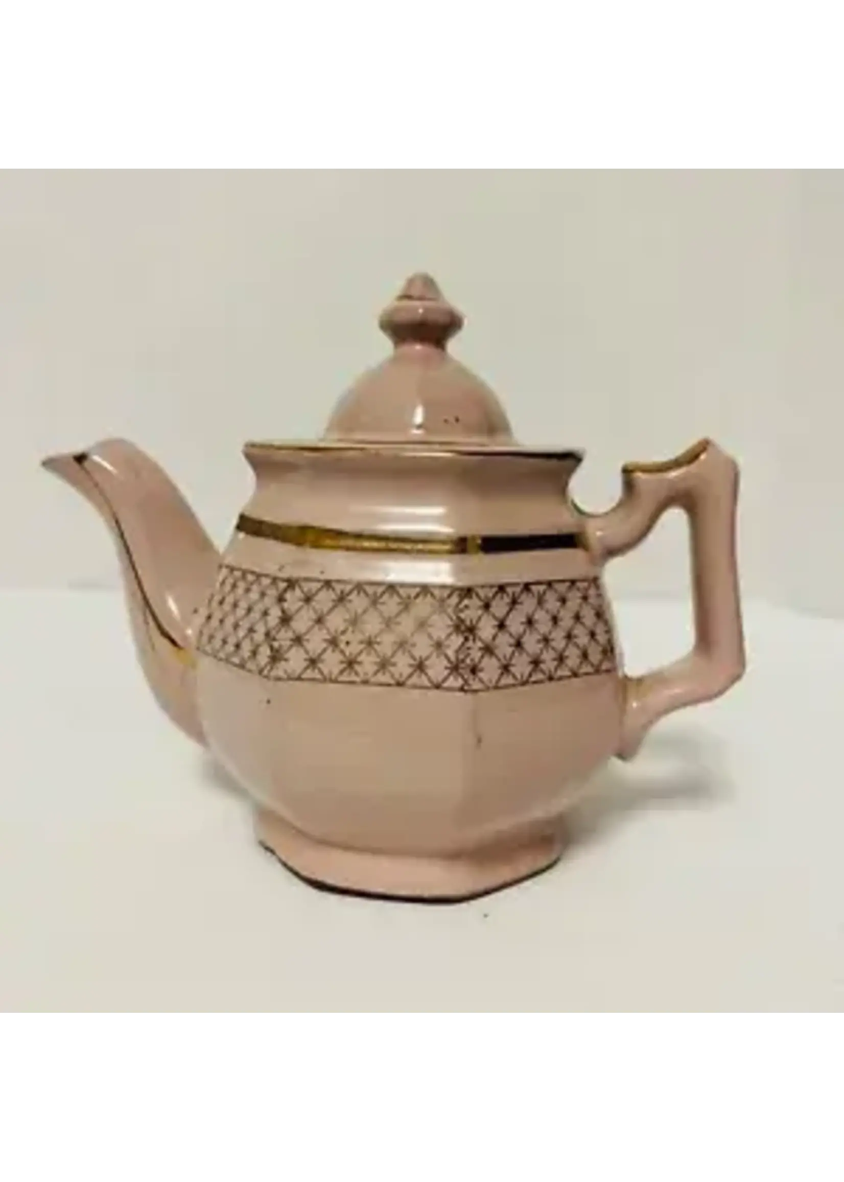 ART DECO 1930'S REWARE TEA POT CELADON PINK