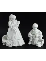 WINTER SILHOUETTES CHRISTMAS PRESENTS FIGURINES SET OF 2