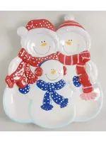 SNOW DAYS FIGURAL PLATTER 15 1/2"