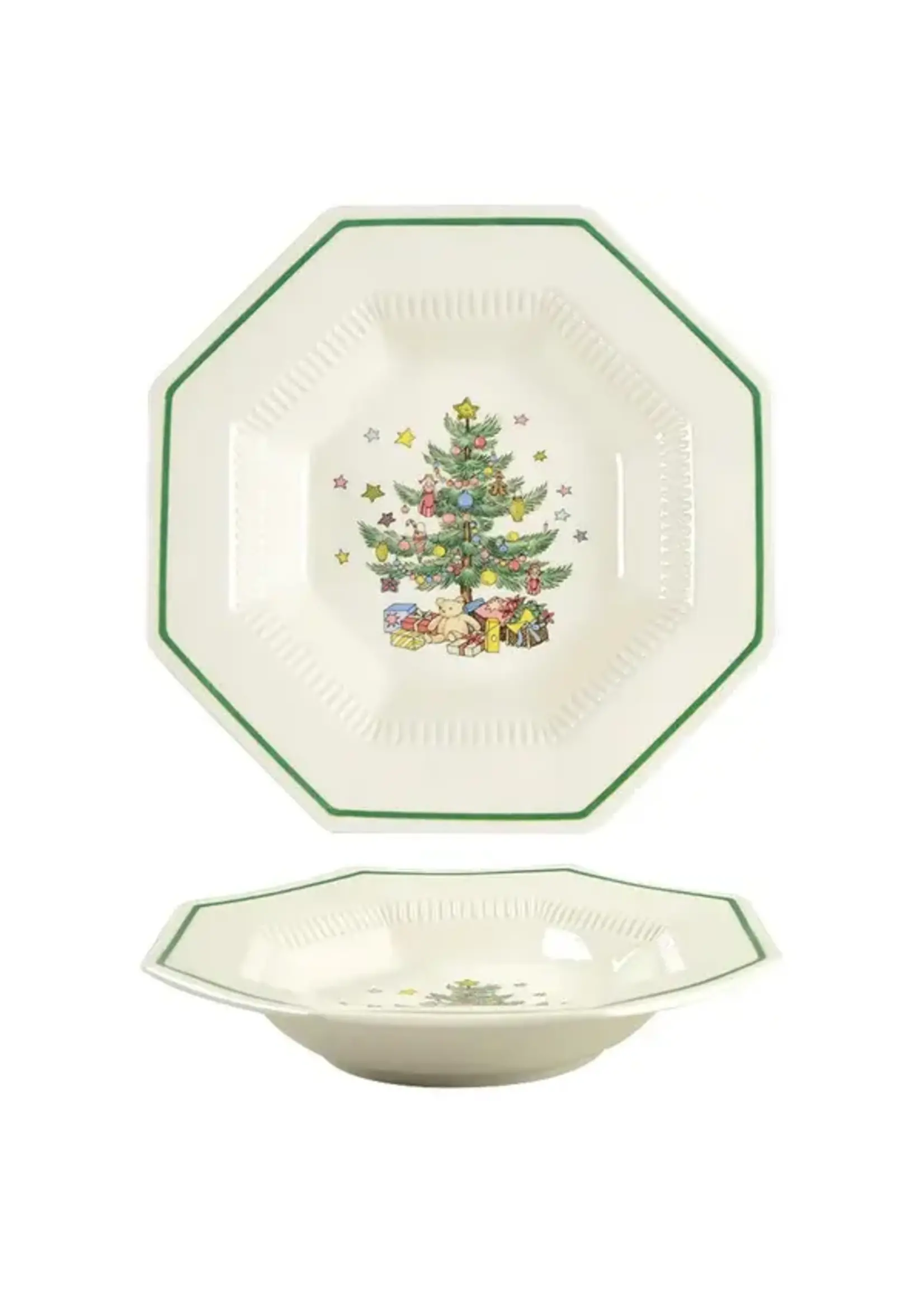 NIKKO CHRISTMASTIME SOUP BOWL RIM 8 1/4"