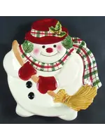 PLAID CHRISTMAS COOKIE PLATE