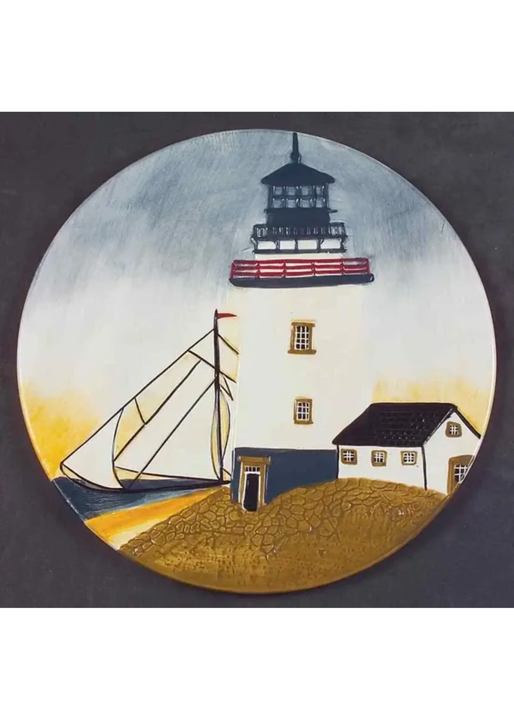 SAKURA BY THE SEA SCULPTED TRIVET 9 3/8"