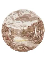 JOHNSON BROTHERS OLDE ENGLISH COUNTRYSIDE BROWN MULTICOLOR DINNER PLATE  10"