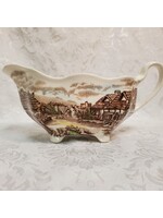 JOHNSON BROTHERS OLDE COUNTRYSIDE BROWN MULITCOLOR CREAMER