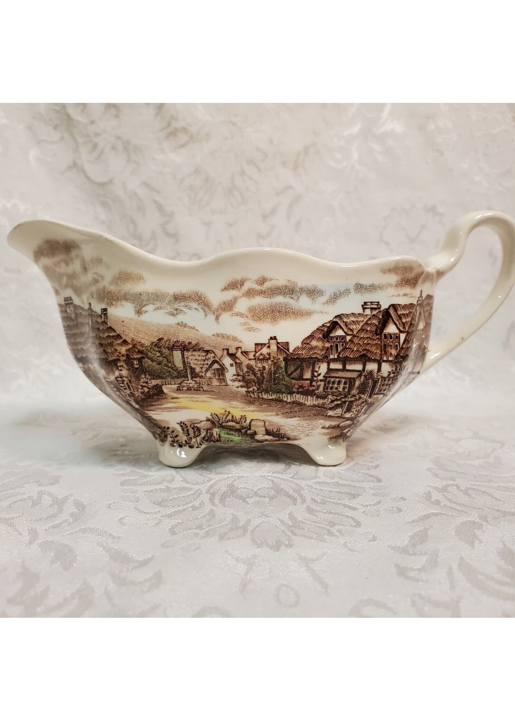 JOHNSON BROTHERS JOHNSON BROTHERS OLDE COUNTRYSIDE BROWN MULITCOLOR CREAMER