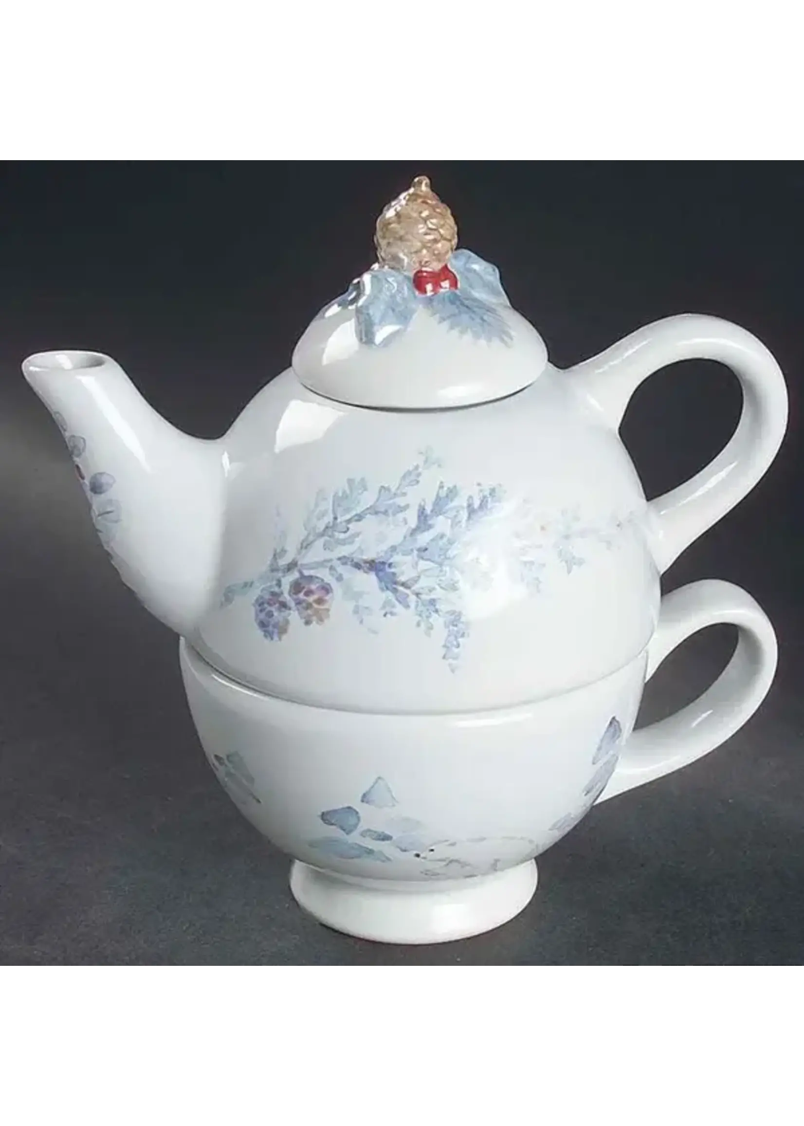 PFALTZGRAFF WINTER FROST INDIVIDUAL TEAPOT/W CUP