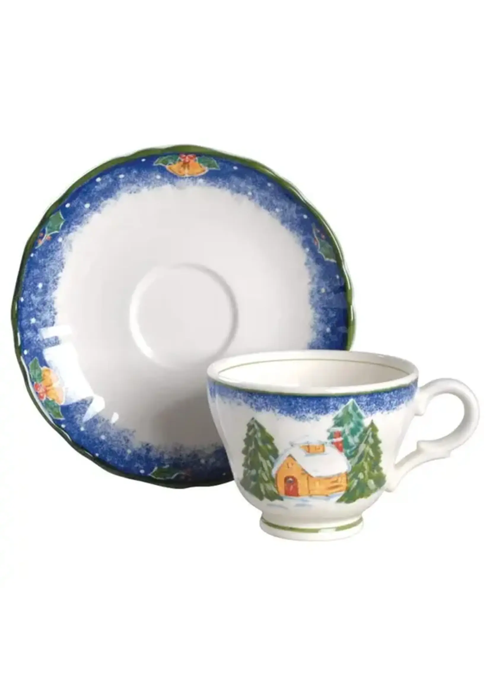 MIKASA SLEIGH BELLS CUP & SAUCER SET