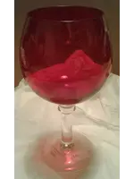 TIS THE SEASON WINE BALLOON RUBY  7 1/2"