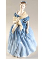 ROYAL DOULTON ROYAL DOULTON FIGURINE ADRIENNE BLUE DRESS