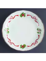 WALBRZYCH HOLIDAY RIBBON RIBBED SALAD PLATE 7 1/2"