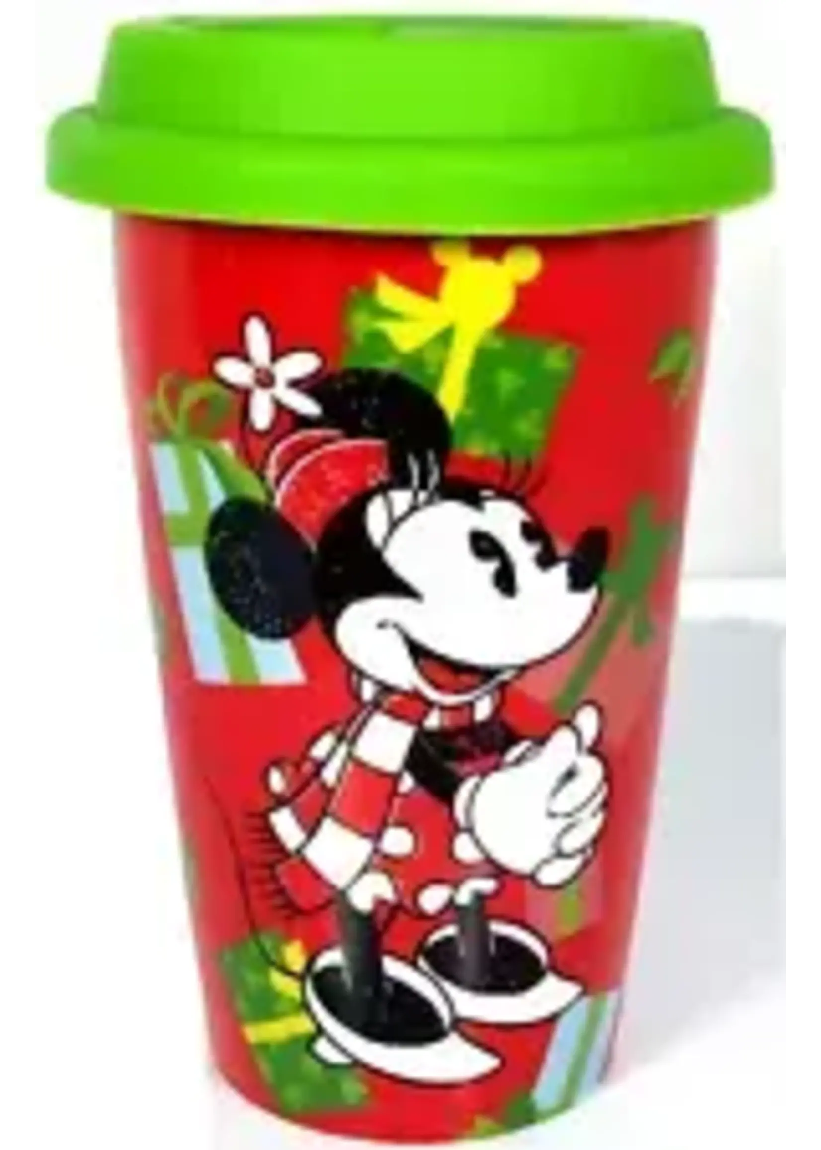 DISNEY MINNIE MOUSE RED TRAVEL MUG