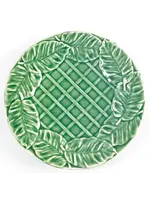 BORDALLO LEAF SERVICE SALAD PLATE 8 3/8"