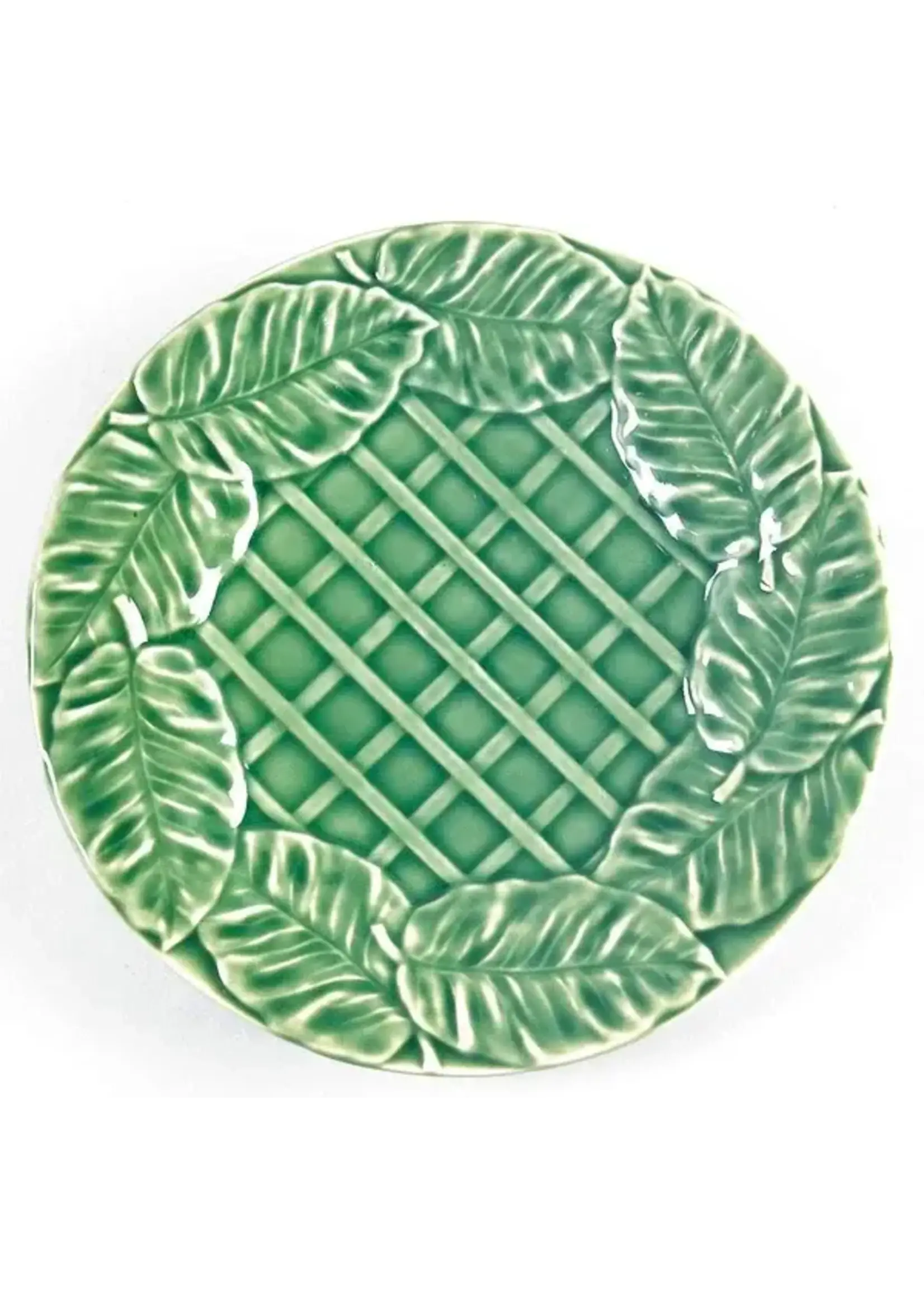 BORDALLO PINHEIRO LEAF SERVICE SALAD PLATE 8 3/8"