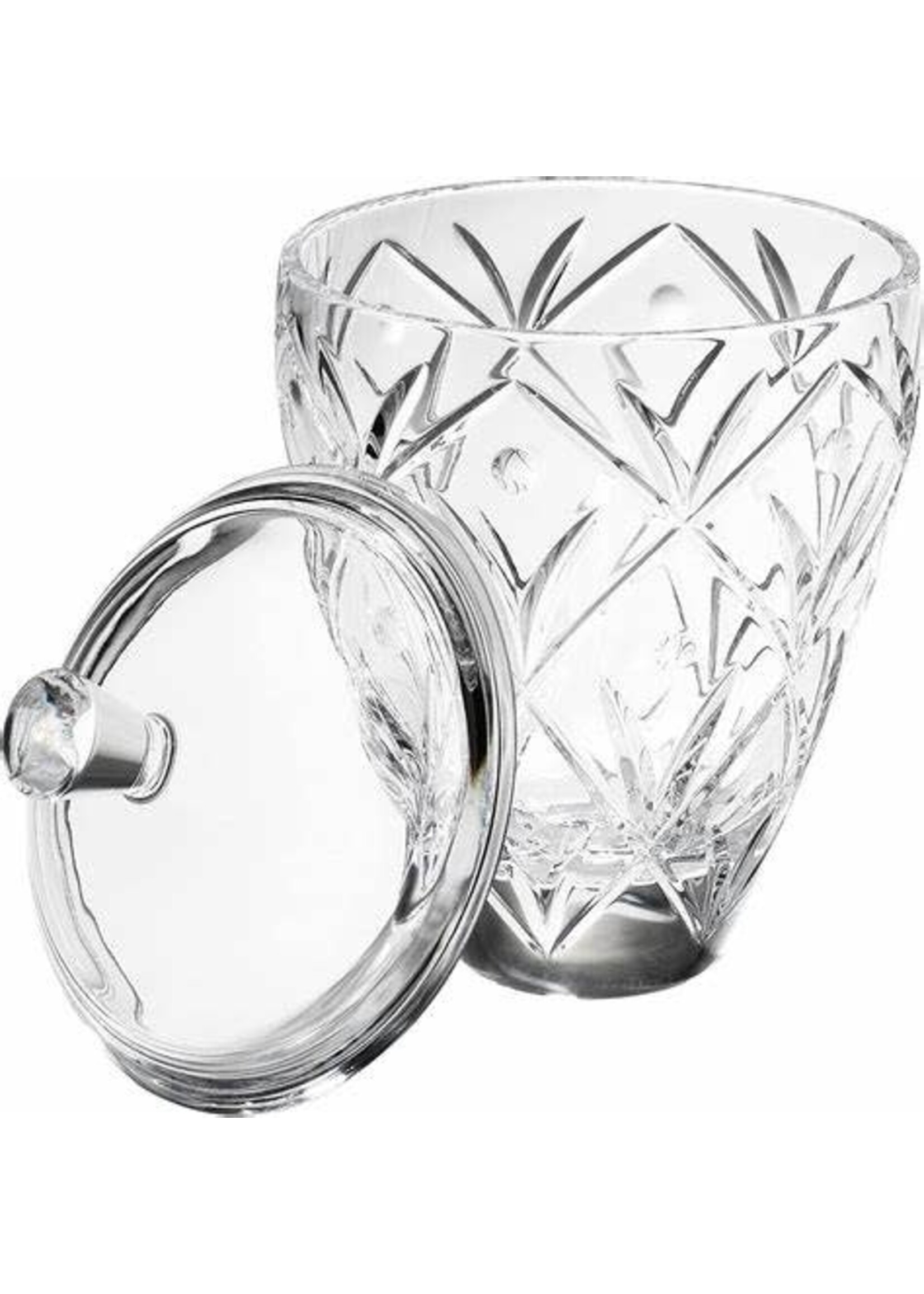 MIKASA CRYSTAL VERSAILLES BISQUIT BARREL  10 1/2"