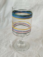 STRIPED PEDESTAL GLASS 8OZ