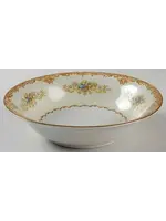 JYOTO GOLD RUST FLORAL VEGETABLE BOWL ROUND 9 1/2"