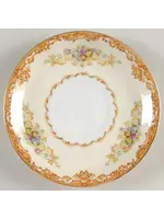 JYOTO GOLD RUST FLORAL SAUCER