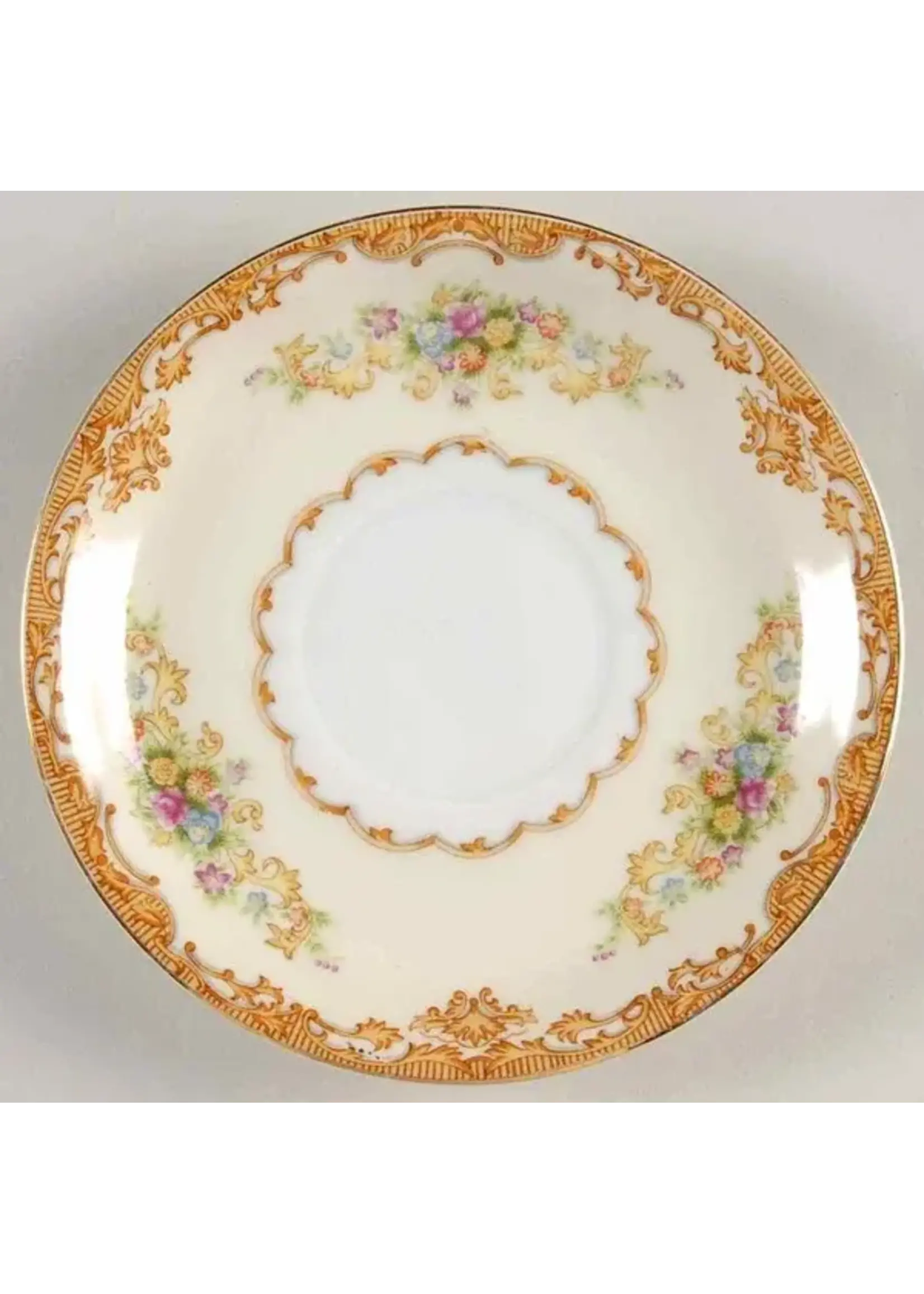 JYOTO JYOTO GOLD RUST FLORAL SAUCER