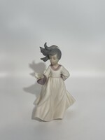 GOLDEN MEMORIES GIRL WITH DOVE FIGURINE