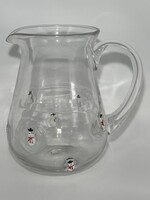 HAND BLOWN SNOWMEN PITCHER