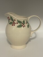 SONOMA HOLLY & BERRIES CREAM PITCHER 96 OZ