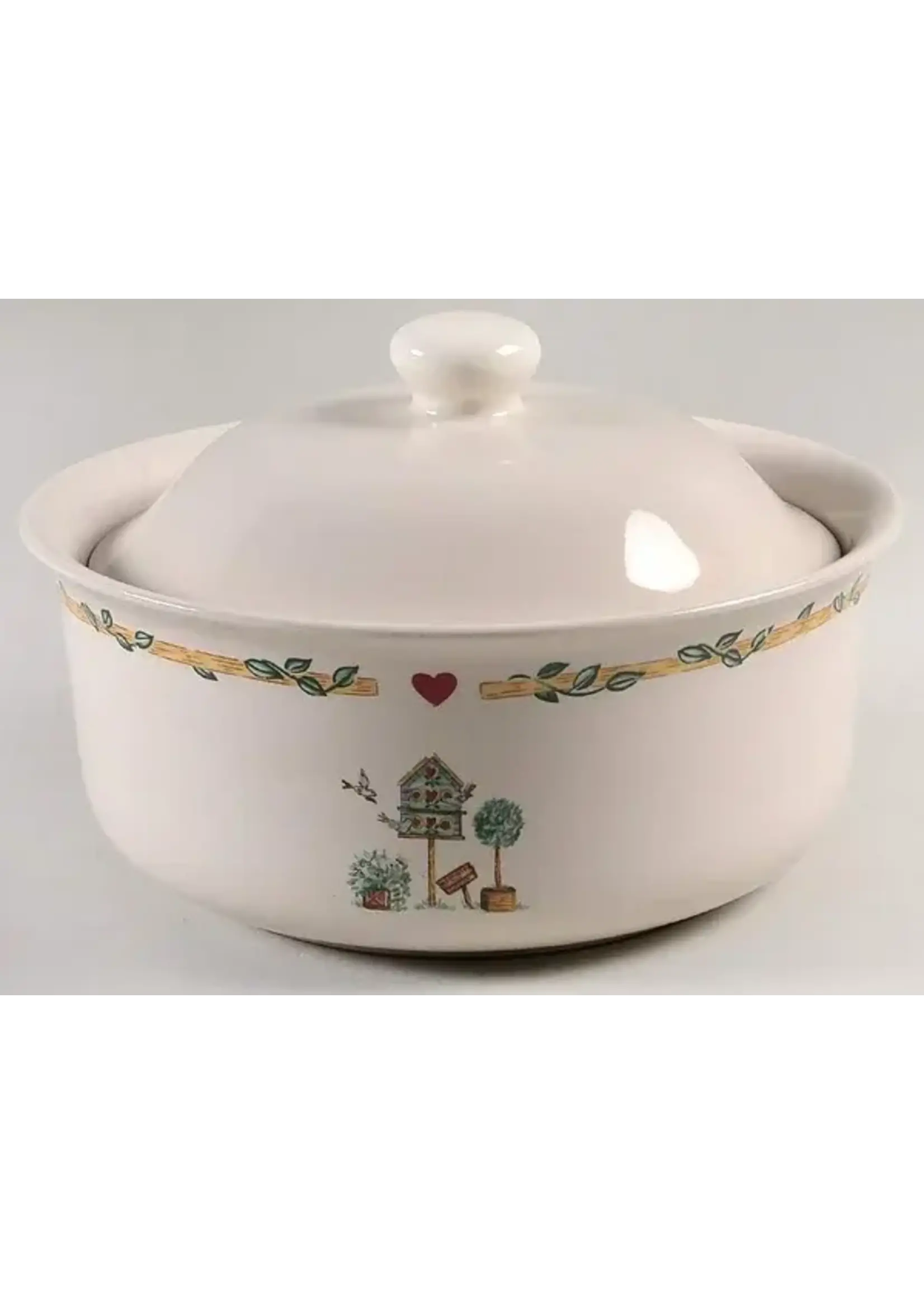 THOMSON BIRDHOUSE COVERED CASSEROLE 2 QT