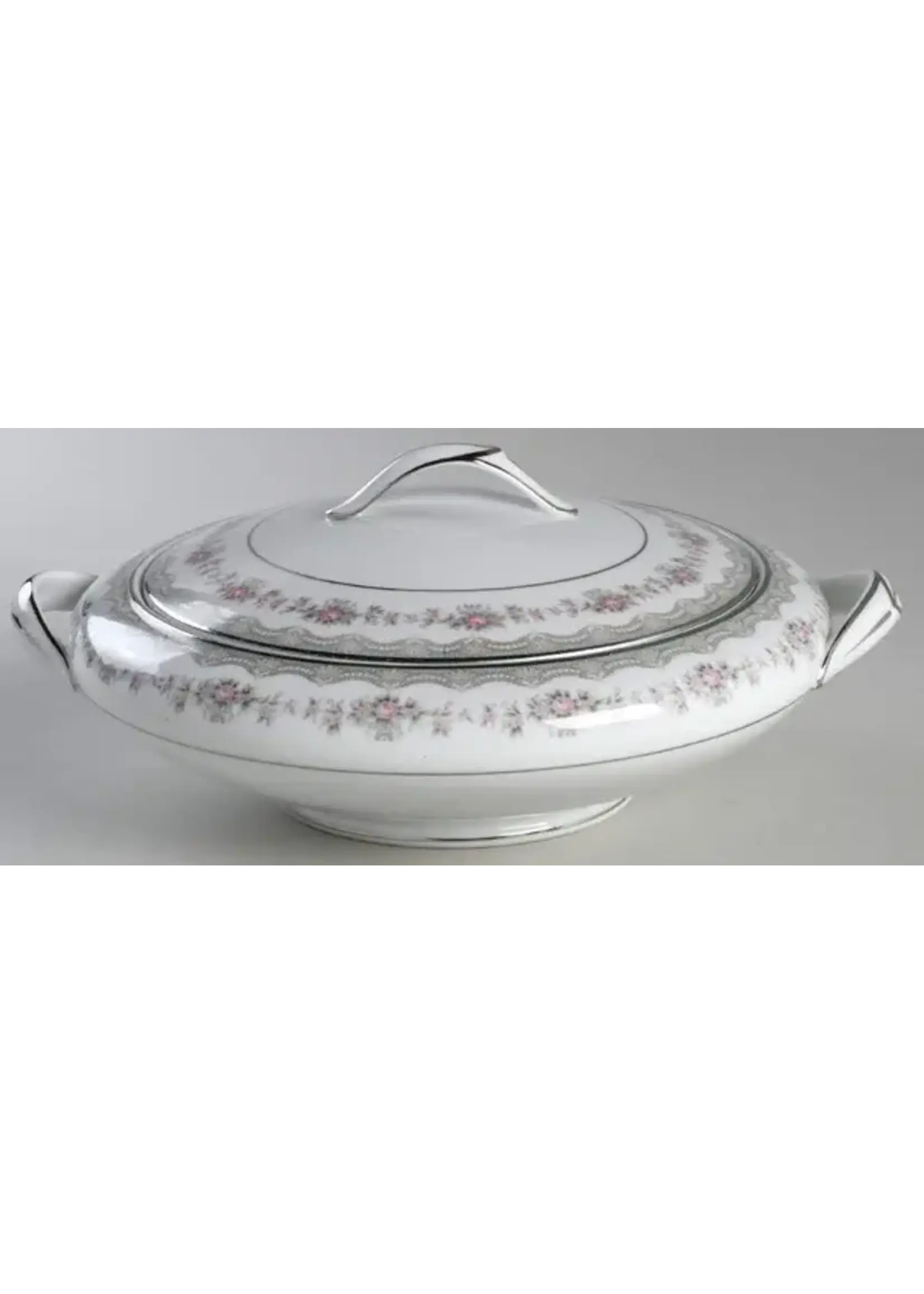 NORITAKE GLENWOOD ROUND COVERED VEGETABLE BOWL