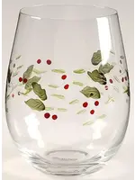 PFALTZGRAFF WINTERBERRY WINE STEMLESS  4 7/8"