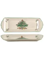 SPODE CHRISTMAS TREE MINT TRAY 9 " LG TREE