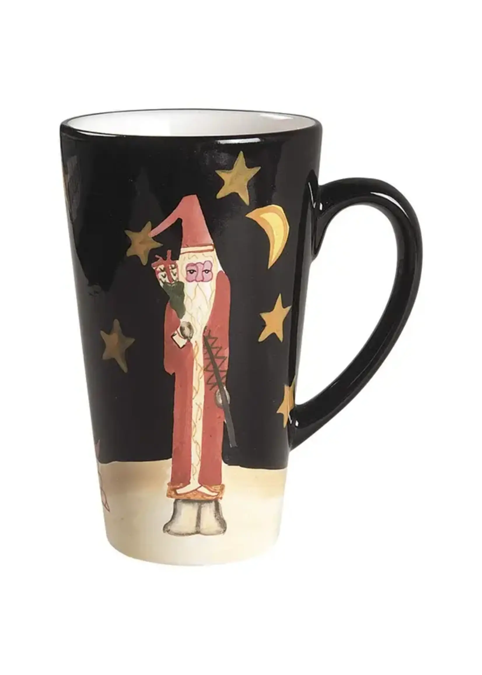 CERTIFIED INTERNATIONAL MIDNIGHT SANTA LATTE MUG