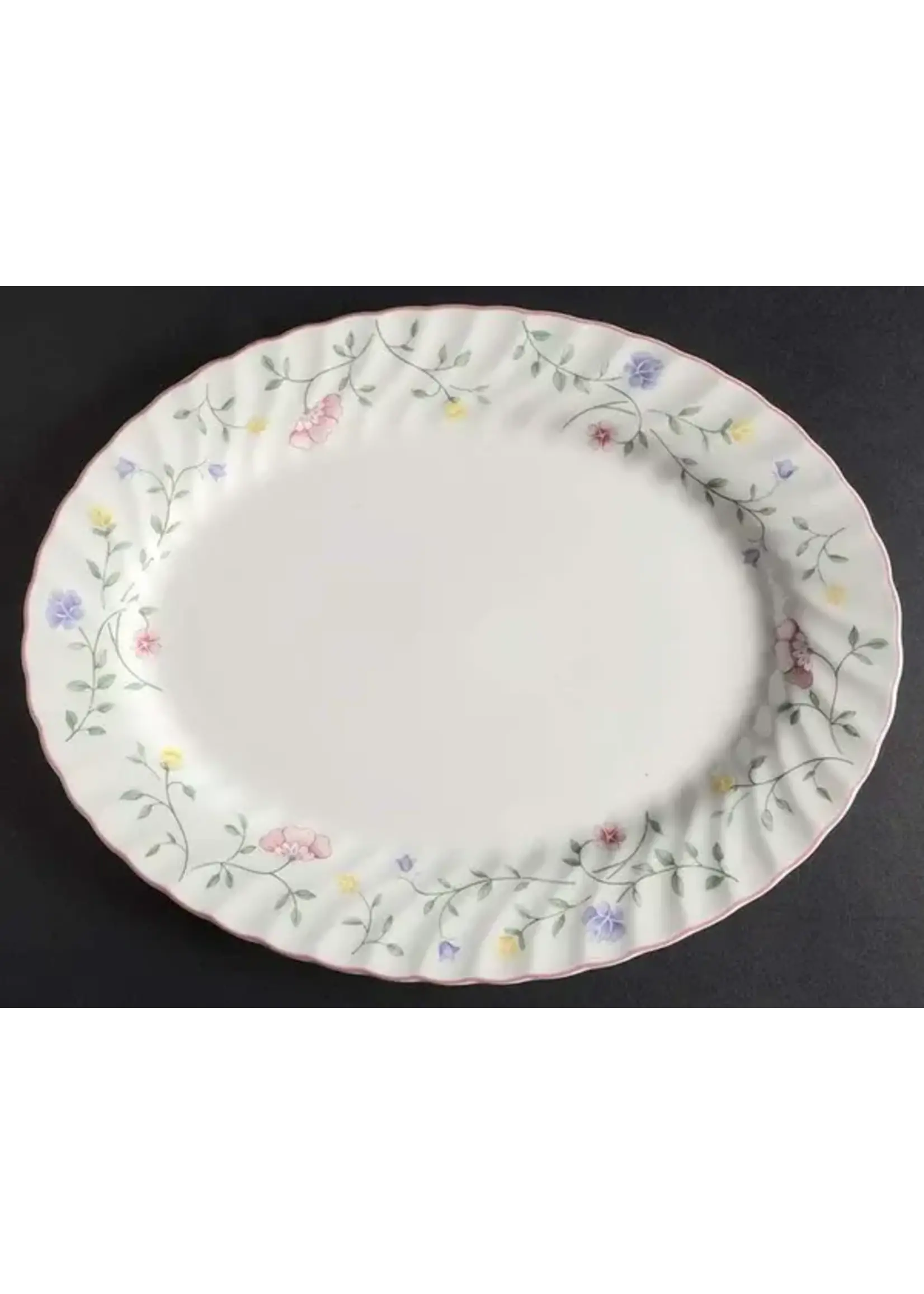 JOHNSON BROTHERS SUMMER CHINTZ OVAL SERVING PLATTER 12"