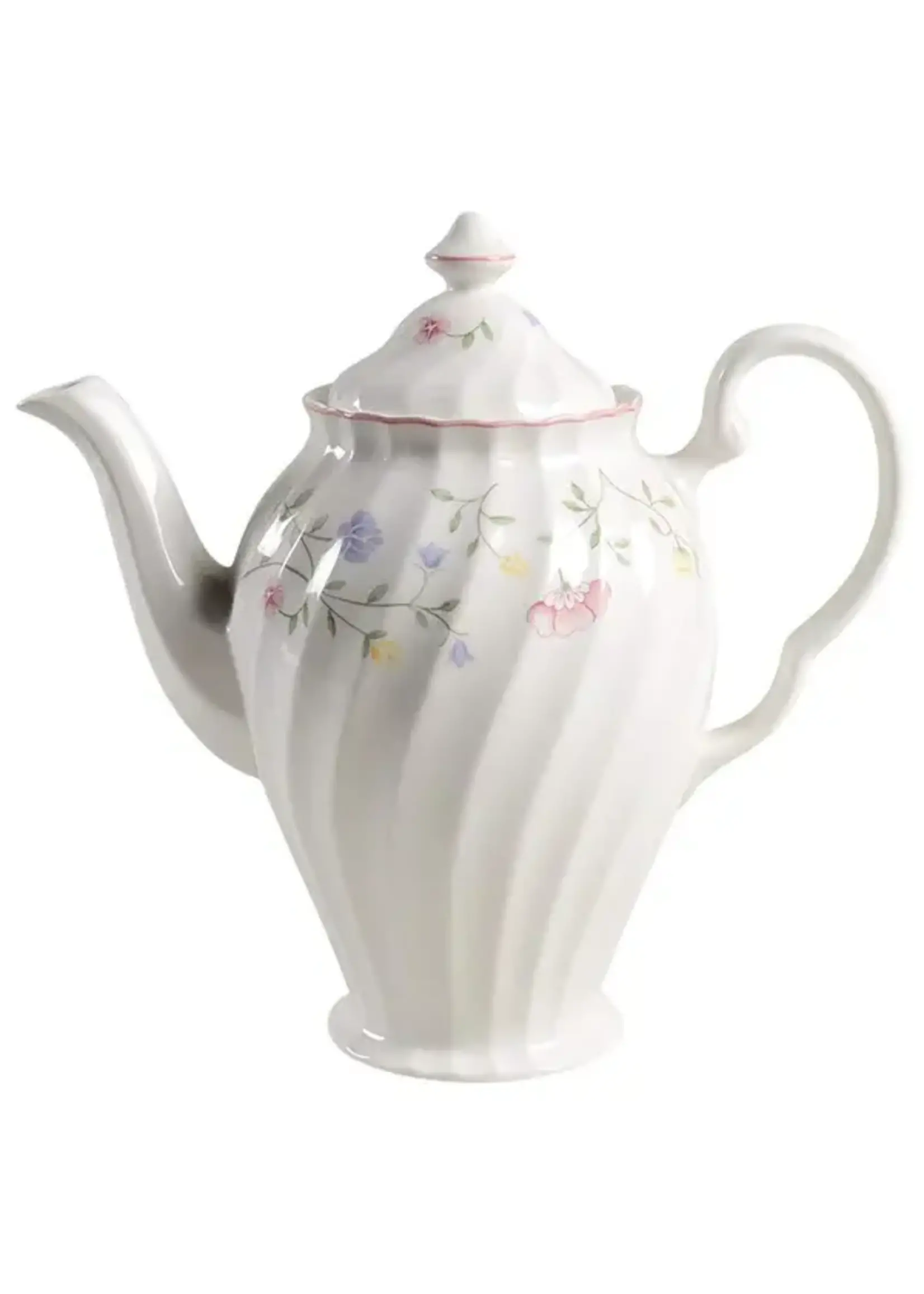 JOHNSON BROTHERS SUMMER CHINTZ COFFEE POT AND LID