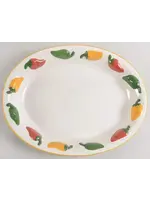 CLAY ART EL PASO CHILI 17" OVAL SERVING PLATTER