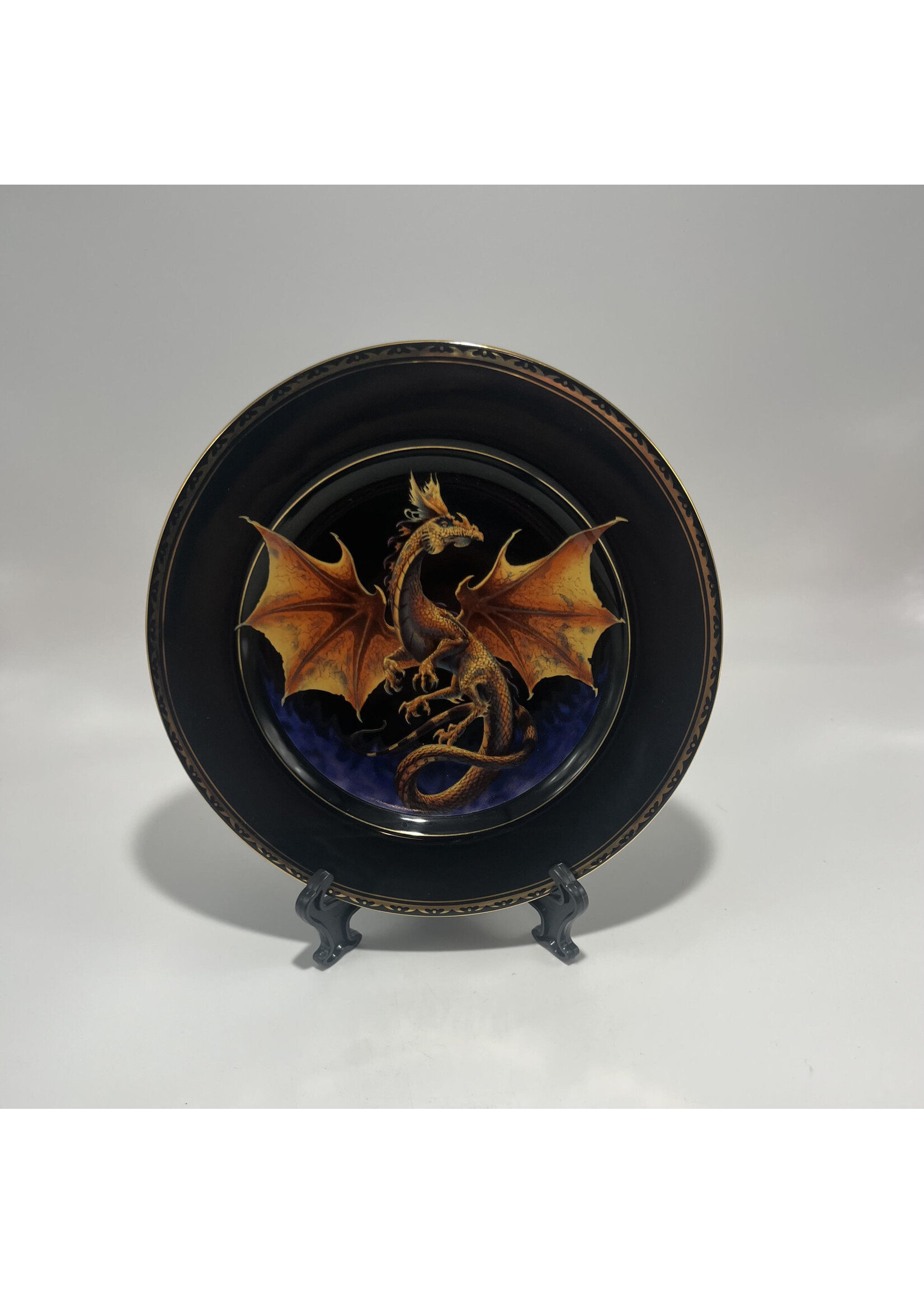 Dragon Dynasty 24k Gold Rim Fine China Rimmed Salad Plate